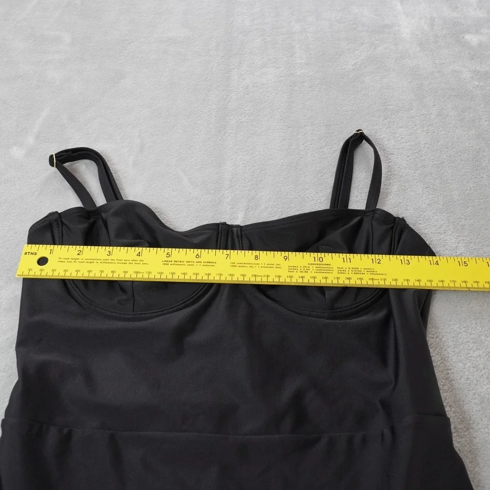 Summersalt One Piece Swimsuit Womens S Black High Cut Bustier Cups Resort - Picture 7 of 14